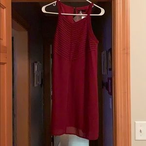 C. Iuce, Pepe Sleeveless Pleated Neckline Dress